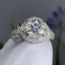 Load image into Gallery viewer, Full Paved Women Wedding Rings Cubic Zircon Crystal Rings t09 - www.eufashionbags.com