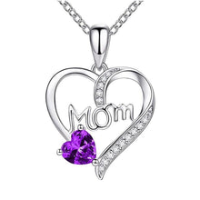 Load image into Gallery viewer, Shiny Cubic Zirconia Delicate Heart Pendant Necklace for Women hn02 - www.eufashionbags.com