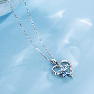 Shiny Cubic Zirconia Delicate Heart Pendant Necklace for Women hn02 - www.eufashionbags.com