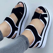 画像をギャラリービューアに読み込む, Women Sandals Wedge Shoes For Women Summer Sandals Platform Shoes With Heels Sandals Female Soft Elegant Heeled Sandalias Mujer