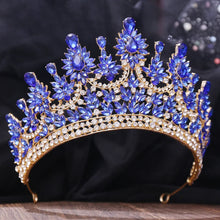 画像をギャラリービューアに読み込む, Luxury Big Forest AB Color Crystal Flower Bridal Tiaras Crown Floral Headband Rhinestone Pageant Diadem Wedding Hair Accessories