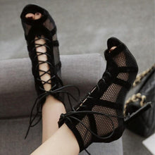 Load image into Gallery viewer, Fashion Women High Heels Peep Toe Women Pumps Lace Up Cross-tied Casual Shoes - www.eufashionbags.com