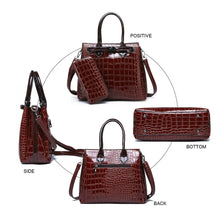 Load image into Gallery viewer, Luxury High Quality Women&#39;s Shoulder Bag Crocodile Pattern Handbag Large Messenger Bag