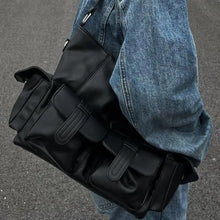 画像をギャラリービューアに読み込む, Retro Punk Style Hot Girls Underarm Bag Pu Leather Women&#39;s Shoulder Bags Fashion Design Multi-Pocket Handbags Purse