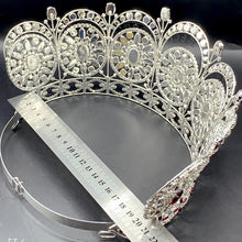 画像をギャラリービューアに読み込む, Luxury Wedding Hair Crown Rhinestone Diadem Pageant Tiara Hair Jewelry y80