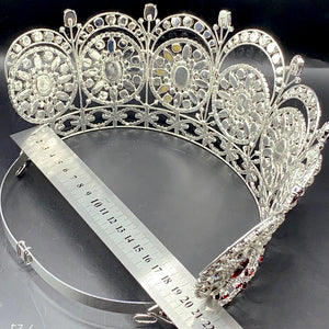 Luxury Wedding Hair Crown Rhinestone Diadem Pageant Tiara Hair Jewelry y80