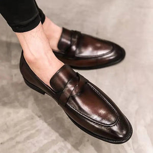 Spring Autumn Comfortable Men's PU Leather Casual Shoes Men Loafers Shoes Slip on Shoes - www.eufashionbags.com