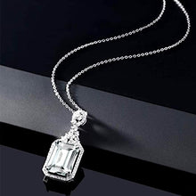 画像をギャラリービューアに読み込む, Fashion Engagement Pendant Necklace with Blue Zirconia Stylish Graceful Jewelry hn06 - www.eufashionbags.com