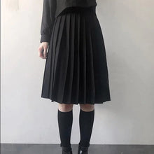 Charger l&#39;image dans la galerie, Pleated Skirts Women S-5XL Vintage Young basic Leisure Korean All-match Spring High Waist