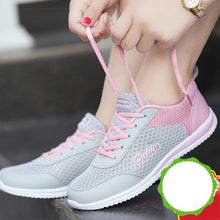 Carica l&#39;immagine nel visualizzatore di Gallery, Fashion Women&#39;s Sports Shoes Sneakers Breathable Mesh Lace Up Casual Shoes - www.eufashionbags.com