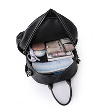 Laden Sie das Bild in den Galerie-Viewer, Retro Back Pack PU Leather Backpack for Women Shoulder Bags a152