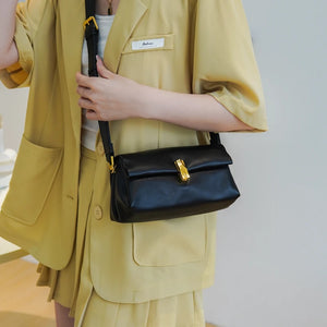 Fashion Small Flap Crossbody Bag for Women Trendy Solid Color Handbags Tote Purse e05
