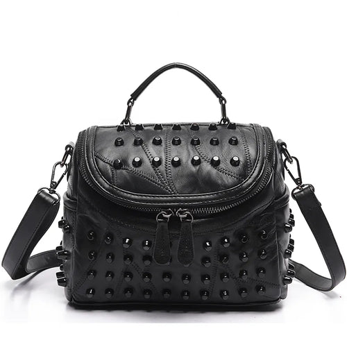 2024 Luxury Women Genuine Leather Bag Sheepskin Messenger Bags Handbags Famous Brands Designer Female Handbag Shoulder Bag Sac