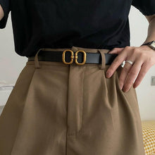 画像をギャラリービューアに読み込む, Fashion Pu Leather Belt For Women Designer Metal Buckle Waist Strap - www.eufashionbags.com