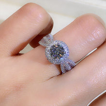 画像をギャラリービューアに読み込む, Bling Bling Crystal Rings Women for Wedding Luxury Cubic Zirconia Engagement Band Accessories