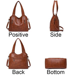 Luxury Shoulder Tote Bag for Women Vintage Handbags High Quality Designer Crossbody Messenger Bag with Large Hand Bag