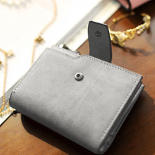Load image into Gallery viewer, PU Leather Short Wallet Women&#39;s Wallet Portable Card Holder Coin Purses w151