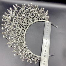 画像をギャラリービューアに読み込む, Luxury Rhinesotne Crystal Queen Tiara Crowns Women Wedding Headpiece y59
