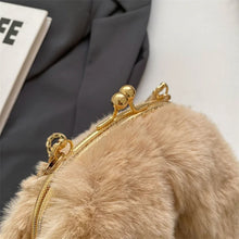 Charger l&#39;image dans la galerie, Luxury Fur Shoulder Bag Plush Purse Party Clutch Chain Crossbody Bag a99