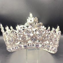 Charger l&#39;image dans la galerie, Luxury Crown Crystal Large Round Queen Wedding Hair Accessories y109