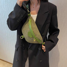 Load image into Gallery viewer, Fashion Women&#39;s Bag Corduroy Waist Belt Shoulder Bags Chest Bag q61