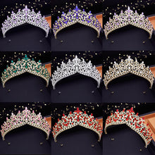 Load image into Gallery viewer, Bridal Headwear Tiaras and Crowns Bride Headdress Birthday Prom Wedding Crown Girls Party Hair Jewelry Accessories