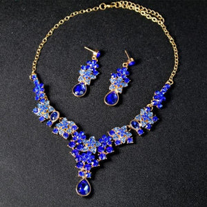 Luxury Crystal Star Rhinestone Bridal Jewelry Sets for Women bj25 - www.eufashionbags.com