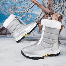 Laden Sie das Bild in den Galerie-Viewer, Winter Women Waterproof Shoes Keep Warm Non-slip Black Snow Boots