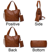Load image into Gallery viewer, Big Black Shoulder Bags for Women Large Hobo Shopping Sac Quality Soft Leather Crossbody Handbag Travel Tote Bag