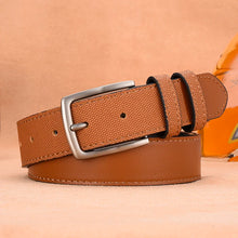 Cargar imagen en el visor de la galería, Classic PU Alloy Square Buckle Belt Fashion Business Leisure leather Belts