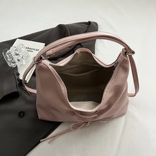 Charger l&#39;image dans la galerie, Bow Tie Design PU Leather Underarm Bags for Women 2024 Y2K New Trend Chain Crossbody Shoulder Bag