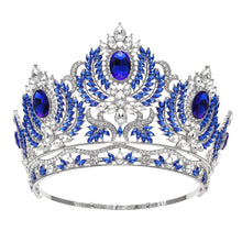 Cargar imagen en el visor de la galería, Luxury Tiaras Crown Headband Party Rhinestone Diadem Wedding Hair Jewelry y97