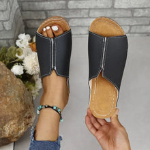 画像をギャラリービューアに読み込む, Summer New Women&#39;s Wedges Slippers Comfort Slip-on Slides Hot Sale Rome Ladies Shoes Fashion Open Toe Lady Sandals Large Size 43