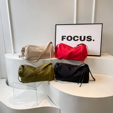 Cargar imagen en el visor de la galería, Simple Solid Color Soft Cloth Design Shoulder Bags for Women 2024 Summer Fashion Crossbody Bags Handbags