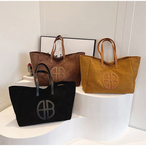 Winter Fashion Leather Tote Bag Retro Versatile Shoulder Bag Premium Handbag a07