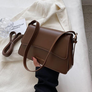Fashion Winter Small PU Leather Handbags Tote Flap Shoulder Bags l19 - www.eufashionbags.com
