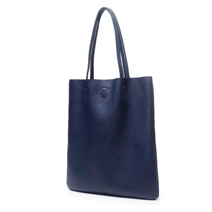 Genuine Leather Women's Bag Japanese Bucket Handbag Simple Retro Soft First Layer Cowhide Tote