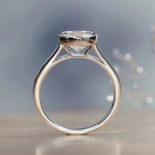 Laden Sie das Bild in den Galerie-Viewer, Luxury Solitaire Cubic Zirconia Rings for Women Wedding Engagement Rings Minimalist Eternity Jewelry