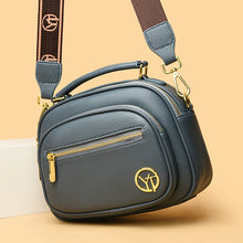 Carica l&#39;immagine nel visualizzatore di Gallery, High Quality Soft Leather Multilayer Messenger Bag Women Shoulder Bag a190