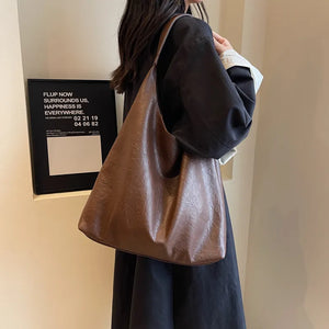 2 PCS/SET Winter Fashion Shoulder Bags for Women Trendy PU Leather Bag n337