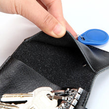 画像をギャラリービューアに読み込む, Genuine Cow Leather Housekeeper Holders Keychain Key Holder Bag Case Unisex Wallet Cover a96