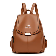 Charger l&#39;image dans la galerie, High Quality Women Backpack PU Leather School Bag Travel Backpack Large Travel Backpack a10