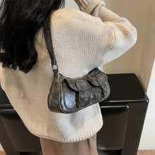 Load image into Gallery viewer, Fashion Double pockets PU Leather Shoulder Bag for Women a185