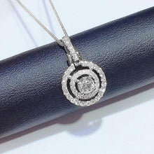 画像をギャラリービューアに読み込む, Fashion Cubic Zirconia Circle Pendant Necklace for Women hn50 - www.eufashionbags.com