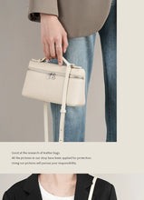 Carica l&#39;immagine nel visualizzatore di Gallery, Cowhide Small Square Bag Women&#39;s Messenger Purse Shoulder Bag Genuine Leather Solid Phone Bag Soft