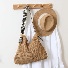 Load image into Gallery viewer, Fashion Summer Straw Crossbody Bag Women Beach Holiday Shopping Woven Shoulder Handbag Messenger Purses For Women Bags