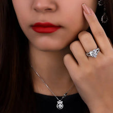 画像をギャラリービューアに読み込む, Luxury Heart Cubic Zirconia Crystal Rings for Women n223