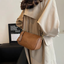 Carica l&#39;immagine nel visualizzatore di Gallery, Genuine PU Leather Handbag For Women Daily Crossbody Bags For Commute Multi Compartment Zipper Shoulder Bag Phone Purse