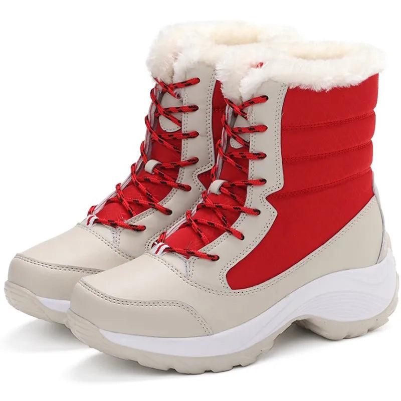 Winter Lightweight Women Boots Ankle Winter Fur Snow Shoes m15 - www.eufashionbags.com