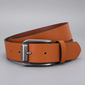 Fashion Men PU Leather Designer Belts Luxury Pin Buckle Waist Strap Brown Belt